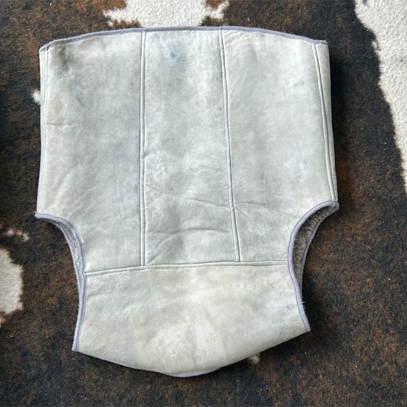 Shearling real soft and cozy wool vest, size L , vintage amigos brand stunning - Picture 8 of 10